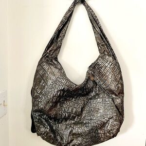 Viva of California Metallic Croc Handbag